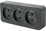 Feron 49317 Розетка STEKKER MST10-13-02 на 3 гнездо, без заземления