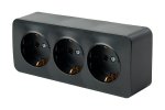 Feron 49318 Розетка STEKKER MST16-13-02 на 3 гнездо, с заземлением