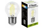 Feron 38253 Лампа светодиодная филамент LB-515, G45 (шар малый), 15W 230V E27 4000К
