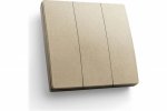 Feron Выключатель дистанционного управления 230V 500W трехклавишный, TM83, золото 41727