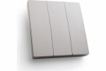 Feron Выключатель дистанционного управления 230V 500W трехклавишный, TM83, серебро 41721