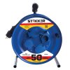Feron Удлинитель на катушке 4-местный с/з, 50м, серия Professional, синий, PRF02-41-50 (40187) 39297