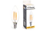 Feron 38256 Лампа светодиодная филамент LB-717, C35 (свеча), 15W 230V E14 2700К
