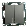Feron 49409 Выключатели двухклавишный STEKKER GLS10-7102-06, серия Катрин