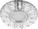 Feron CD914 Светильник встраиваемый с LED подсветкой потолочный MR16 G5.3 прозрачный-матовый 29535