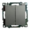 Feron 49411 Выключатели двухклавишный STEKKER GLS10-7104-06, серия Катрин