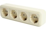 Feron 49052 Розетка STEKKER PST16-61-20 на 4 гнездо, с заземлением