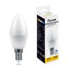 Feron Лампа светодиодная , C37 (свеча) диммируемая, 11W 230V E14 2700К (белый теплый), рассеиватель матовый белый, 915Lm, угол рассеивания 220°, 110*37мм, 51055