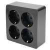 Feron 49510 Розетка STEKKER MST16-14S-05 на 4 гнездо, с заземлением