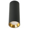 Светильник накладной под лампу, спот (-) , GU10 35W, 230V, IP20, цвет черный + золото, корпус алюминий, 40*40*100, 51379