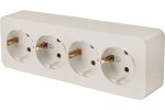 Feron 49505Розетка STEKKER MST16-14-04 на 4 гнездо, с заземлением