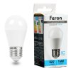 Feron Лампа светодиодная LB-990 Шарик E27 15W 175-265V 6400K, 52078