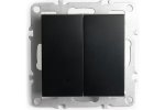 Feron 49149 Выключатель двухклавишный STEKKER PSW10-9104-03, серия Эрна тип установки - скрытый
