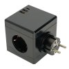 Feron 49658 Сетевой разветвитель STEKKER black (ADP16-33-21)