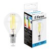 Feron Лампа светодиодная филамент , G45 (шар малый), 15W 230V E14 6400К (дневной), рассеиватель прозрачный 1340Lm, угол рассеивания 270°, 80*45мм, 38251