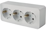 Feron 49330 Розетка STEKKER MST16-13-03 на 3 гнездо, с заземлением