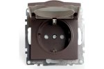 Feron 49029 Розетка STEKKER GLS16-7112-04 (IP44 при закрытой крышке) на 1 гнездо