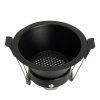 Feron Светильник потолочный встраиваемый (ИВО) , под лампу MR16 G5.3, черный, круг, 90*90*64 мм, 51341