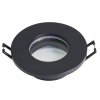 Feron Светильник потолочный встраиваемый (ИВО) , под лампу MR16 G5.3, черный, круг, 83*83*25 мм, монтажный диаметр 60мм,  корпус алюминий, неповоротный, 51367