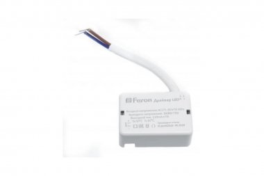 Фотография товара 'Feron 29728 Трансформатор электронный (драйвер) для светодиодного светильника AL508 6W'