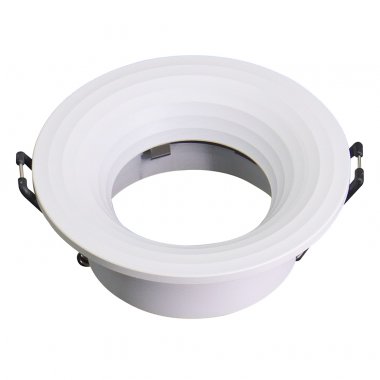 Фотография товара 'Feron Светильник потолочный встраиваемый (ИВО) , под лампу MR16 G5.3, белый, круг, 51344'