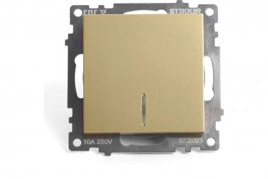 Фотография товара 'Feron 49215Выключатель одноклавишный STEKKER GLS10-7101-08, серия Катрин'