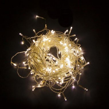Фотография товара 'Feron CL22 Гирлянда дождь , 200LED, 2700К, IP44, 10W, от сети 230V'