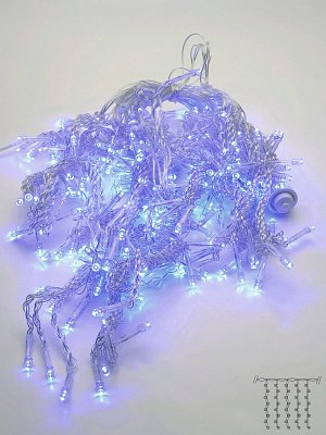 Фотография товара 'Feron CL18 Гирлянда дождь , 160LED, статичная, IP44, 8W, от сети 230V'