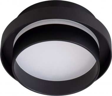 Фотография товара 'Feron Светильник потолочный встраиваемый (-) , под лампу GX53 GX53, черный, круг, 110*110*60 мм, 51669'