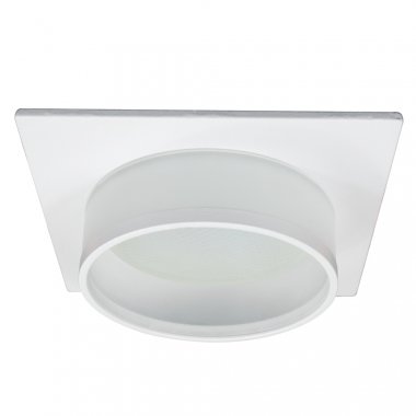 Фотография товара 'Feron Светильник потолочный встраиваемый (ФВО) , под лампу GX53 GX53, матовый белый, квадрат, 51087'