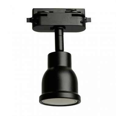 Фотография товара 'Feron Светильники трековые на шинопровод GU10, однофазный (ИВО) , 50W, 230V, цвет черный, корпус сталь, вращение →350°/↓90°, 96*58*145 мм, 51667'