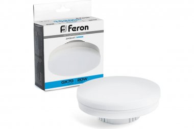 Фотография товара 'Feron 48308 Лампа светодиодная LB-473, GX70 (таблетка), 20W 230V GX70 6400К'