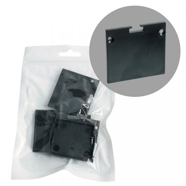 Фотография товара 'Feron Заглушка для профиля «без отверстия», цвет черный, в комплекте 4 шт, 44*7*41мм, 52091'