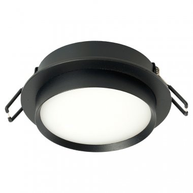 Фотография товара 'Светильник потолочный встраиваемый (ФВО) , под лампу GX53 GX53, черный, круг, 110*110*40 мм, монтажный диаметр 90мм,  корпус металл+акрил, неповоротный, 51349'
