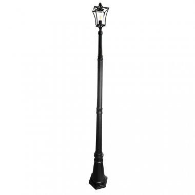Фотография товара 'Feron Светильник садово-парковый, серии «Милан», (НТУ) E27, 230V, IP44, цвет черный, столб, 51273'