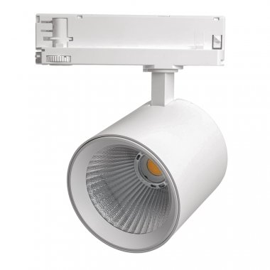 Фотография товара 'Feron Светильник трековый на шинопровод, трехфазный (ДПО) , 40W, 4000К (нейтральный белый), 170-265V, 3500Lm, 52058'