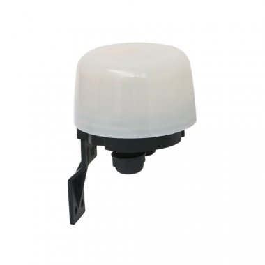 Фотография товара 'Feron Датчик освещенности фотоэлемент, накладной, IP66, 230V, 2200, с регулировкой освещенности, цвет белый, 48963'