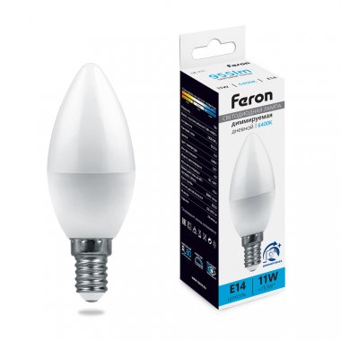 Фотография товара 'Feron 51057 Лампа светодиодная LB-771, C37 11W 230V E14 6400К'