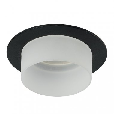 Фотография товара 'Feron Светильник потолочный встраиваемый (ИВО) , под лампу MR16 G5.3, черный, круг, 51934'