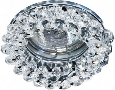 Фотография товара 'Feron CD4141 Светильник потолочный, MR16 G5.3 с прозрачным стеклом, хром, с лампой, 19286'