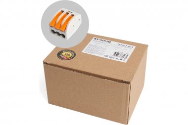 Фотография товара 'Feron 39867 Клемма пружинная универсальная STEKKER LD222-613, 3-проводная 0,5-6 мм2, 450В'