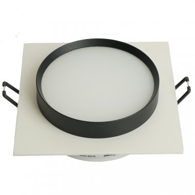 Фотография товара 'Feron Светильник потолочный встраиваемый (ФВО) , под лампу GX53 GX53, белый+черный, квадрат, 110*110*40 мм, 51359'