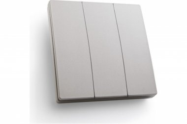 Фотография товара 'Feron Выключатель дистанционного управления 230V 500W трехклавишный, TM83, серебро 41721'