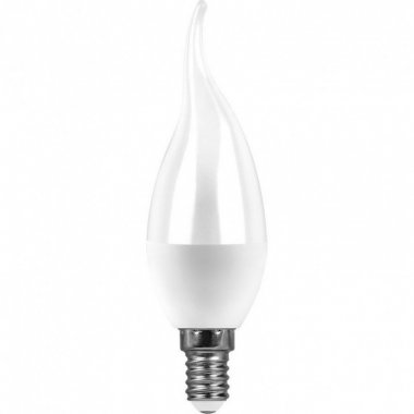 Фотография товара 'Feron Лампа светодиодная, 7W 230V E14 6400K на ветру C37T, SBC3707'