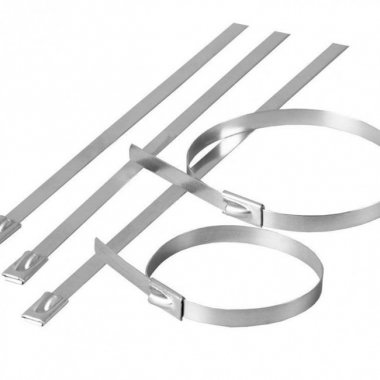 Фотография товара 'Feron Хомут стальной 7.9х400мм, d пучка max 114мм 32802'