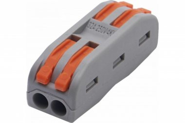 Фотография товара 'Feron Клемма монтажная для фазных проводников, 2 контактные группы, LD222-422 39035'