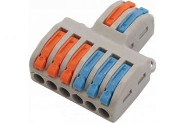 Фотография товара 'Feron Клемма монтажная для фазных проводников, 2 контактные группы, LD222-426 39250'