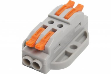 Фотография товара 'Feron Клемма монтажная для фазных проводников, 2 контактные группы, LD222-429 39501'