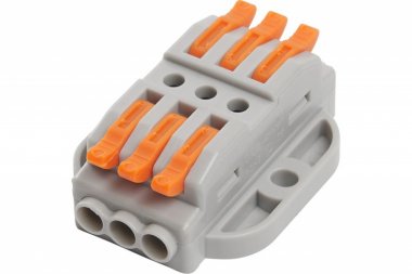 Фотография товара 'Feron Клемма монтажная для фазных проводников,3 контактные группы, LD222-430 39502'