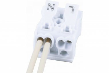 Фотография товара 'Feron Клемма монтажная для фазных проводников, 2 контактные группы, (DIY упак 5 шт) LD294-4002 39788'